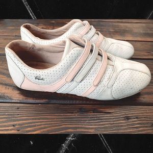 Lacoste leather tennis shoes